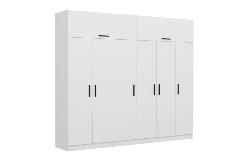 Fruitland Garderob 270 cm - Vit - Products - Förvaring - Garderober & garderobssystem - Garderobsskåp