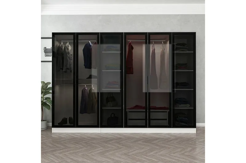 Fruitland Garderob 270 cm - Vit - Products - Förvaring - Garderober & garderobssystem - Garderobsskåp