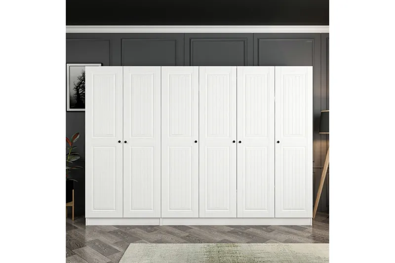 Fruitland Garderob 270 cm, Vit