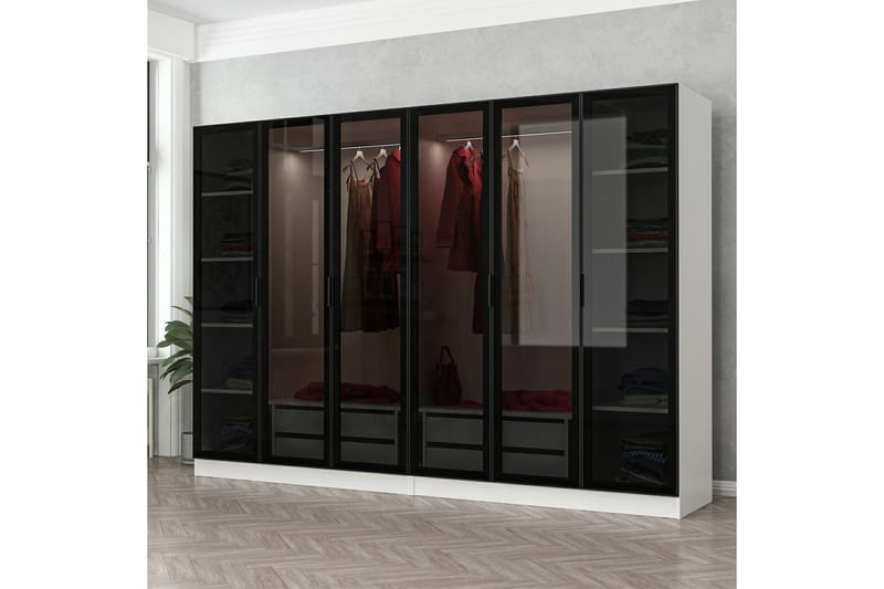 Fruitland Garderob 270 cm - Vit - Products - Förvaring - Garderober & garderobssystem - Garderobsskåp
