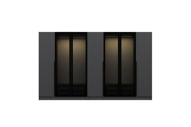 Fruitland Garderob 315 cm - Antracit - Products - Förvaring - Garderober & garderobssystem - Garderobsskåp