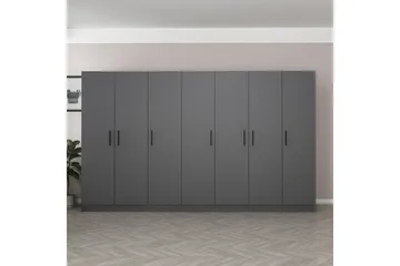 Fruitland Garderob 315 cm - Antracit - Products - Förvaring - Garderober & garderobssystem - Garderobsskåp