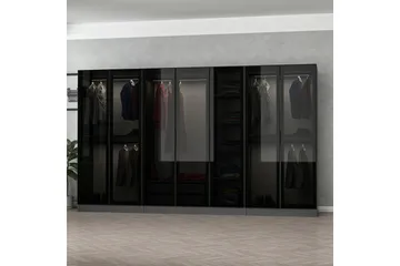 Fruitland Garderob 315 cm - Antracit - Products - Förvaring - Garderober & garderobssystem - Garderobsskåp