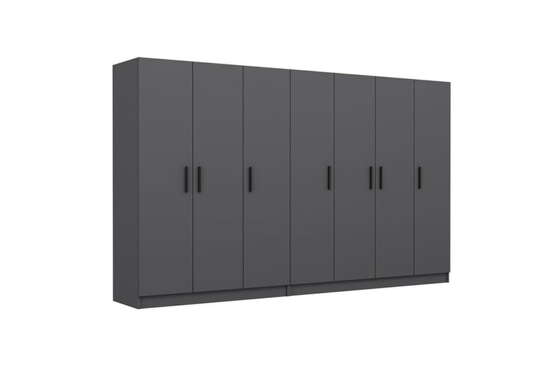 Fruitland Garderob 315 cm - Antracit - Products - Förvaring - Garderober & garderobssystem - Garderobsskåp