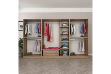 Fruitland Garderob 315 cm - Ek - Products - Förvaring - Garderober & garderobssystem - Garderobsskåp