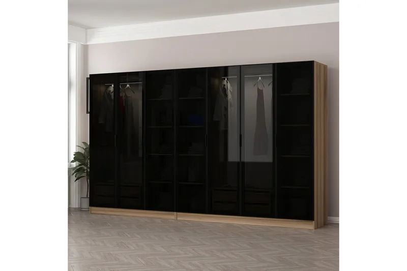 Fruitland Garderob 315 cm - Ek - Products - Förvaring - Garderober & garderobssystem - Garderobsskåp