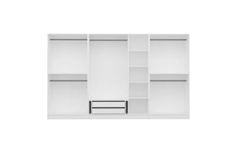 Fruitland Garderob 315 cm - Vit - Products - Förvaring - Garderober & garderobssystem - Garderobsskåp