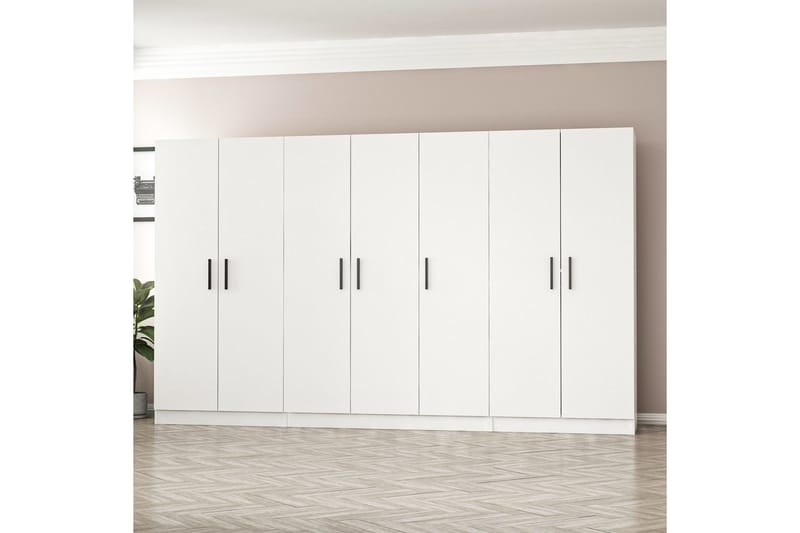Fruitland Garderob 315 cm - Vit - Products - Förvaring - Garderober & garderobssystem - Garderobsskåp