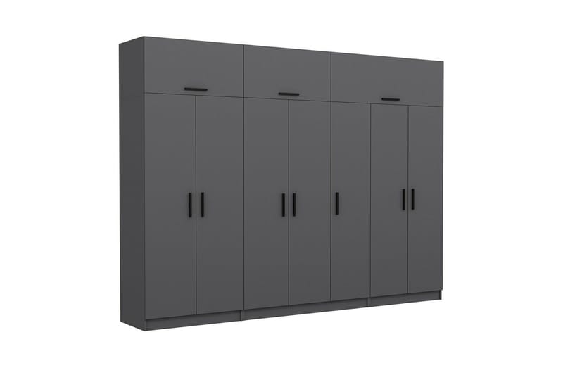 Fruitland Garderob 315x235 cm - Antracit - Products - Förvaring - Garderober & garderobssystem - Garderobsskåp