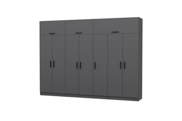Fruitland Garderob 315x235 cm - Antracit - Products - Förvaring - Garderober & garderobssystem - Garderobsskåp