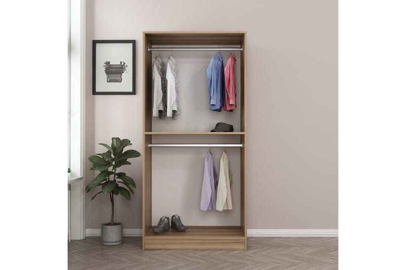 Fruitland Garderob 90 cm - Brun - Products - Förvaring - Garderober & garderobssystem - Garderobsskåp