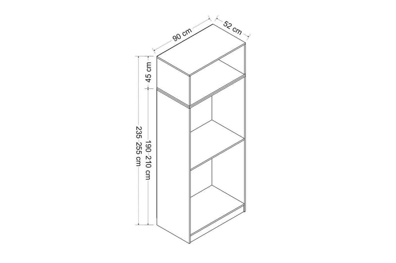 Fruitland Garderob 90 cm - Vit - Products - Förvaring - Garderober & garderobssystem - Garderobsskåp