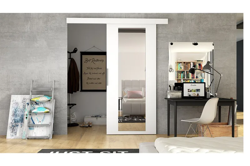 Skjutdörr ELVERUM, Vit