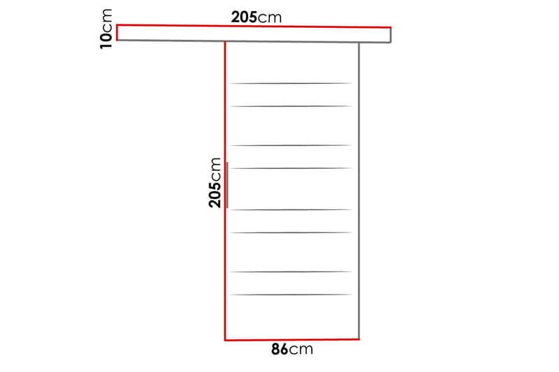 Skjutdörr MARTI - Ek/Vit - Products - Förvaring - Garderober & garderobssystem - Garderobsdörr - Skjutdörr garderob & walk-in closet