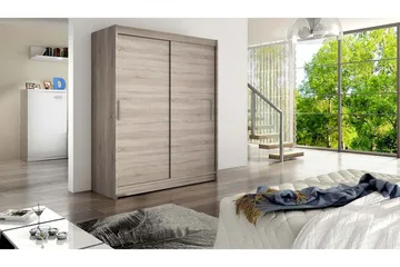 Leila Garderob 150 cm Skjutdörrar - Beige/Trä/Natur - Products - Förvaring - Garderober & garderobssystem - Garderobsskåp