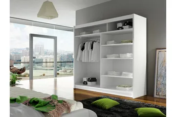 Prag Garderob 180 cm Skjutdörrar - Beige/Trä/Natur - Products - Förvaring - Garderober & garderobssystem - Garderobsskåp