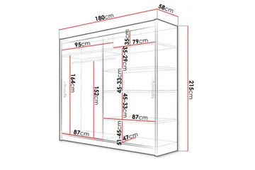 Prag Garderob Skjutdörrar - Svart - Products - Förvaring - Garderober & garderobssystem - Garderobsskåp