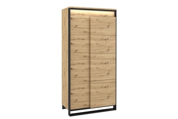 Quant Garderob 50x95 cm - Ek/Svart - Products - Förvaring - Garderober & garderobssystem - Garderobsskåp