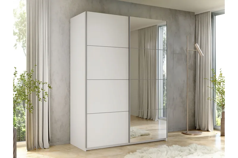 Haparanda Garderob med Spegel 150 cm - Vit - Products - Förvaring - Garderober & garderobssystem