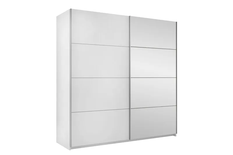 Haparanda Garderob med Spegel 200 cm, Vit