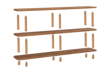 Andifli Bokhylla 150x74,9 cm - Grön - Products - Förvaring - Hylla - Bokhylla