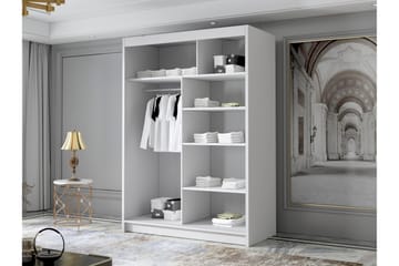 Lungos Garderob med Spegel 120x200 cm - Svart - Products - Förvaring - Garderober & garderobssystem