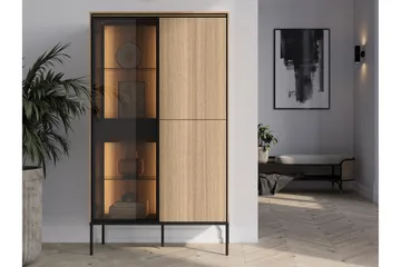 Basici Vitrinskåp 91x158 cm - Vit - Products - Förvaring - Skåp - Vitrinskåp