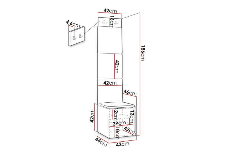 Dunvegan Highboard Black - Products - Förvaring - Skåp - Förvaringsskåp