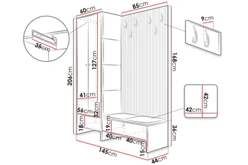Dunvegan Highboard Turquoise - Products - Förvaring - Skåp - Förvaringsskåp