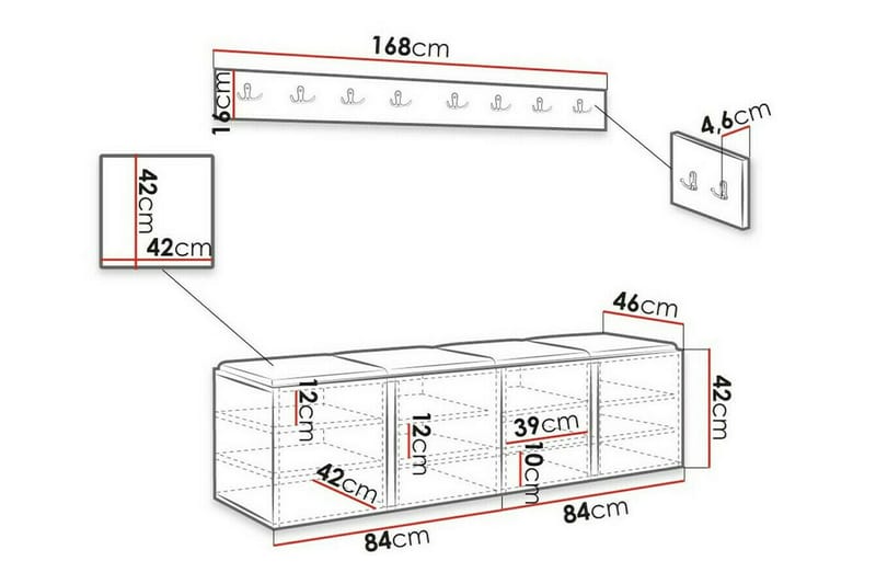 Dunvegan Highboard White - Products - Förvaring - Skåp - Förvaringsskåp