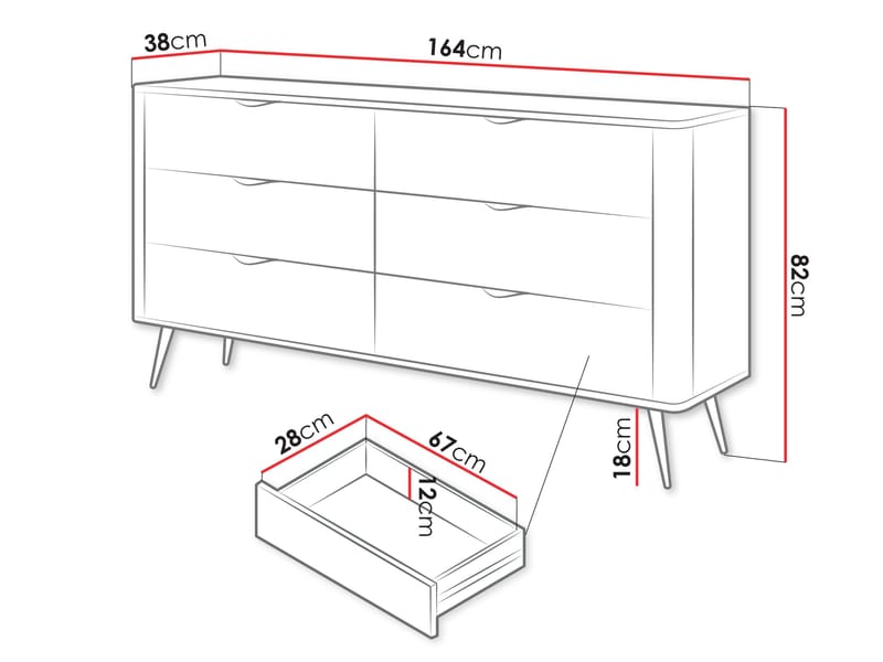 Forba Skänk 164 cm - vit - Products - Förvaring - Skåp - Barskåp