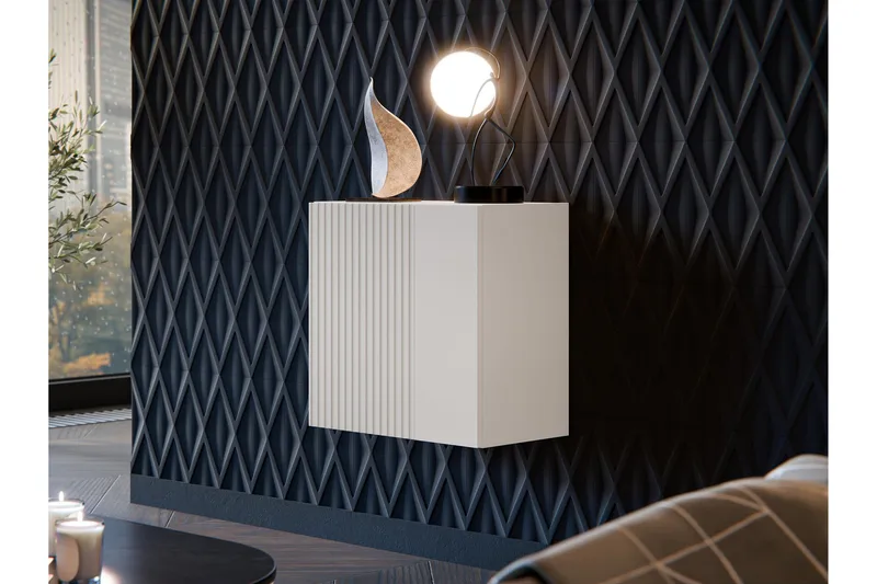 Kangana Vitrinskåp 50x50 cm - Beige - Products - Förvaring - Skåp - Vitrinskåp