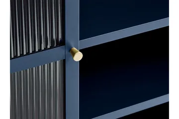 Lazarus Vitrinskåp 40,3 cm djup 111 cm bred 140 cm hög Trä - Blå - Products - Förvaring - Skåp - Vitrinskåp