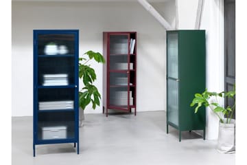 Lazarus Vitrinskåp 40,3 cm djup 111 cm bred 140 cm hög Trä - Grön - Products - Förvaring - Skåp - Vitrinskåp