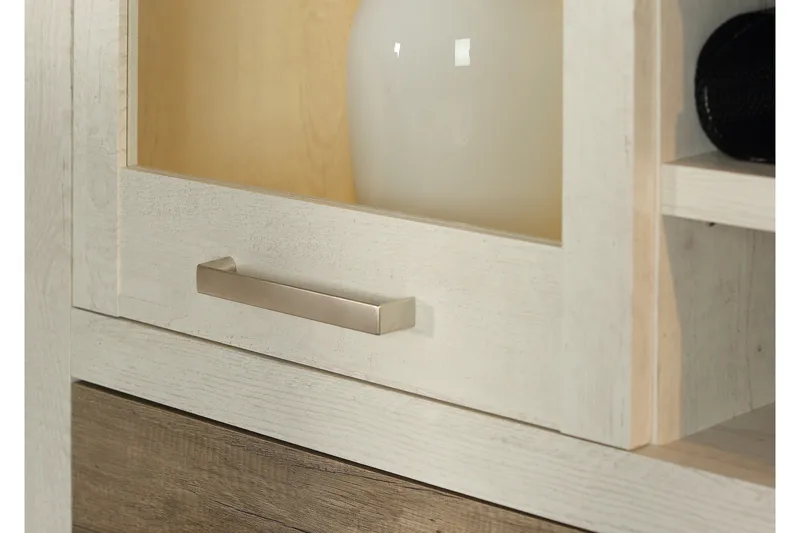 Talebi Skänk 41 cm djup 108 cm bred 212 cm hög Ljust Trä - Brun/Vit - Products - Förvaring - Skåp - Vitrinskåp