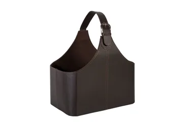 Walter Tidningsställ 22x38xH33cm Konstläder - Mörkbrun - Products - Förvaring - Småförvaring - Förvaringsställ - Tidningsställ