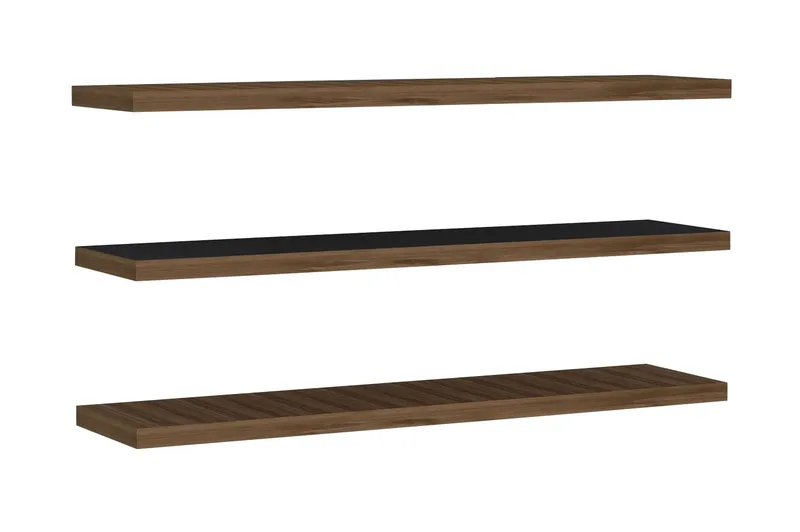 Lakasha Vägghylla 2 cm, Valnöt