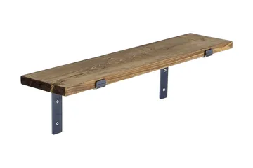 Lilamae Vägghylla 60 cm - Svart/Valnöt - Products - Förvaring - Småförvaring - Väggförvaring