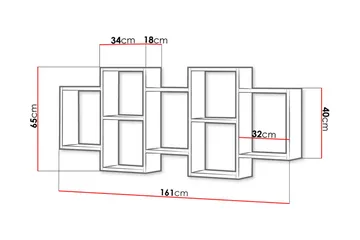 Triorana Hylla 161 cm - Natur - Products - Förvaring - Småförvaring - Väggförvaring