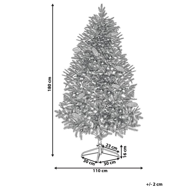 Konstgjord Julgran Palomar - 110x110x180 cm - Products - Inredning - Dekoration & inredningsdetaljer - Julpynt & juldekoration - Plastgran