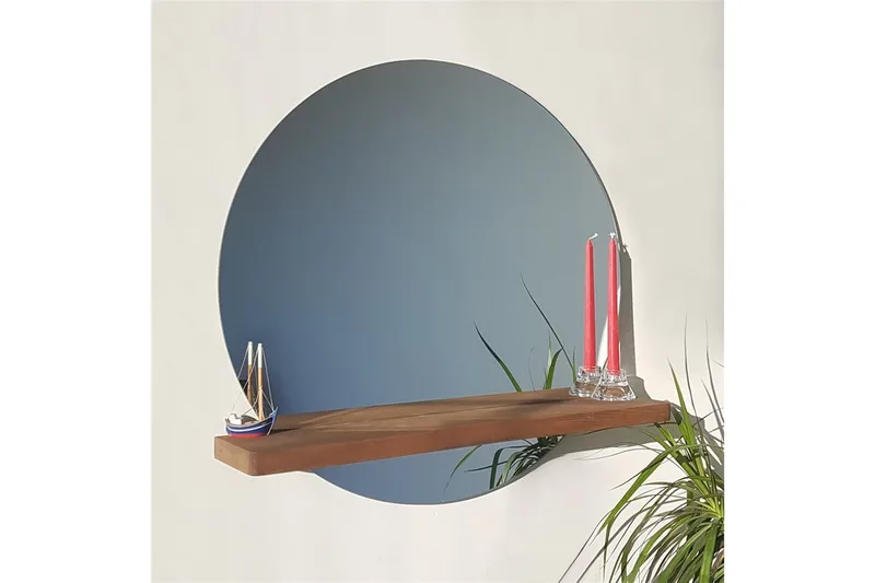 Marmol Dekorationsspegel 70 cm - Valnöt - Products - Inredning - Spegel - Hallspegel