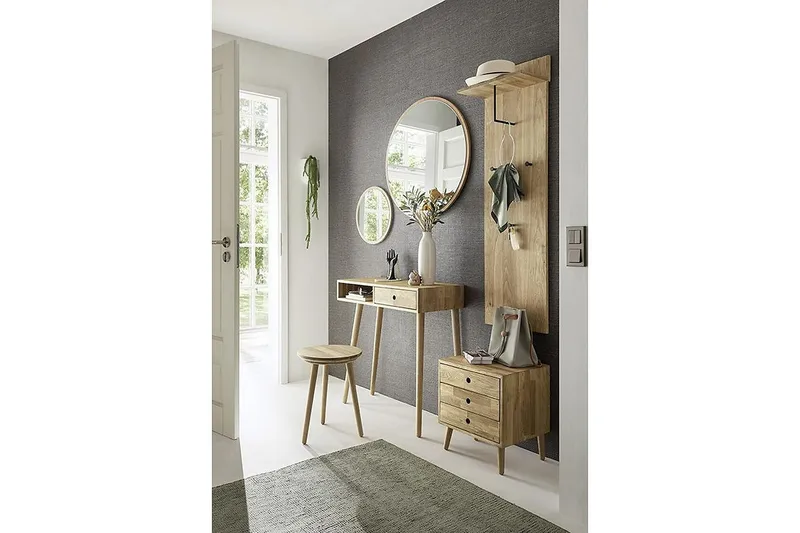 Pakro Spegel Rund 40 cm - Natur - Products - Inredning - Spegel - Hallspegel