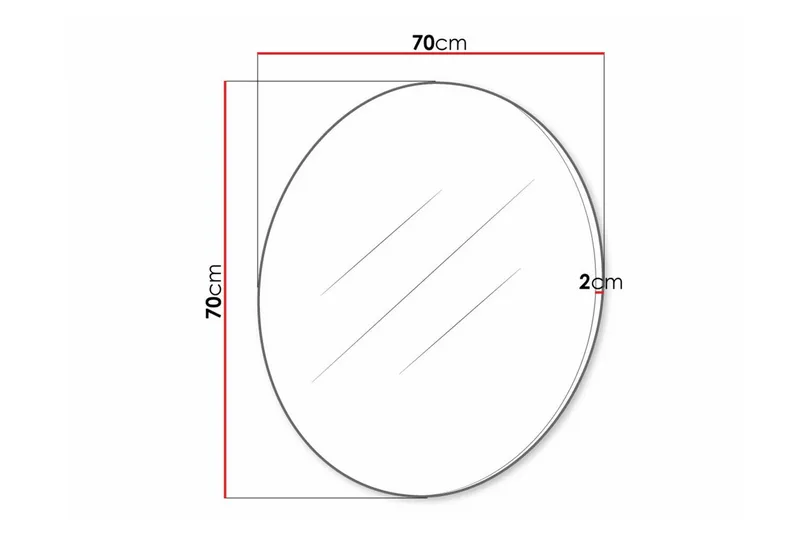 Staffin Vägghängd Spegel - Svart - Products - Inredning - Spegel - Hallspegel