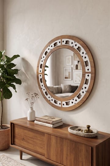 Zayra Väggspegel Rund 58 cm - Products - Inredning - Spegel - Väggspegel