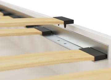 Casa vit barnsäng med utdragbar extrabädd 80x180 cm inklusive madrasser - Vit - Products - Möbler - Barnmöbler - Barnsäng & juniorsäng - Hussäng