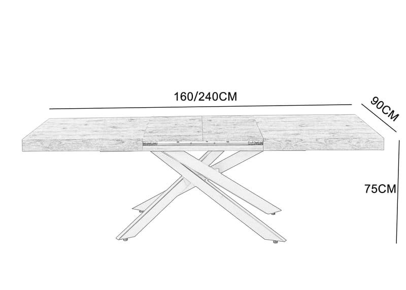 Alfred matbord förlängningsbart 160-240 cm - Wood - Wood - Products - Möbler - Bord & matgrupp - Matbord & köksbord