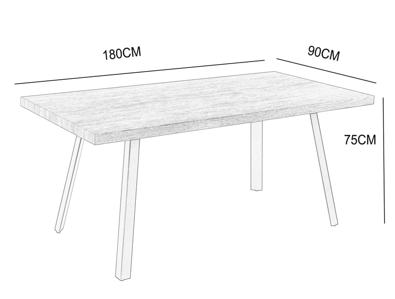Algot matbord 180x90 cm - Ek - Ek - Products - Möbler - Bord & matgrupp - Matbord & köksbord
