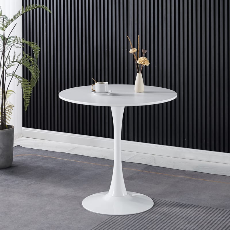 Astrid runt matbord Ø80 cm - Vit - Vit - Products - Möbler - Bord & matgrupp - Matbord & köksbord