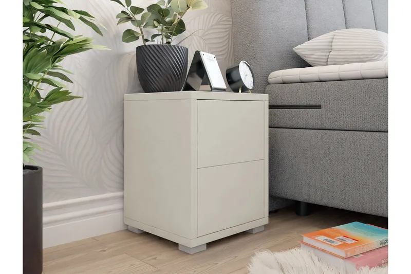 Agawal Sängbord 30 cm - Beige - Products - Möbler - Bord & matgrupp - Avlastningsbord & sidobord - Sängbord & nattduksbord