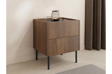 Akihito Sängbord 40 cm - Brun - Products - Möbler - Bord & matgrupp - Avlastningsbord & sidobord - Sängbord & nattduksbord